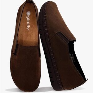 Glolily Women's Elle Suede Slip-On Brown 8